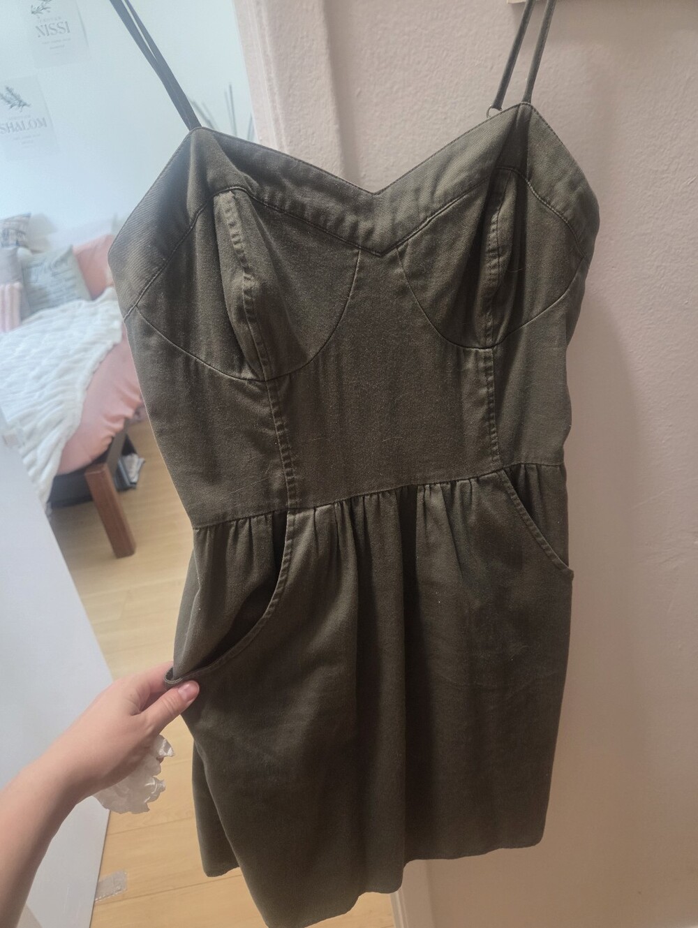 Adorable Army Green Dress
